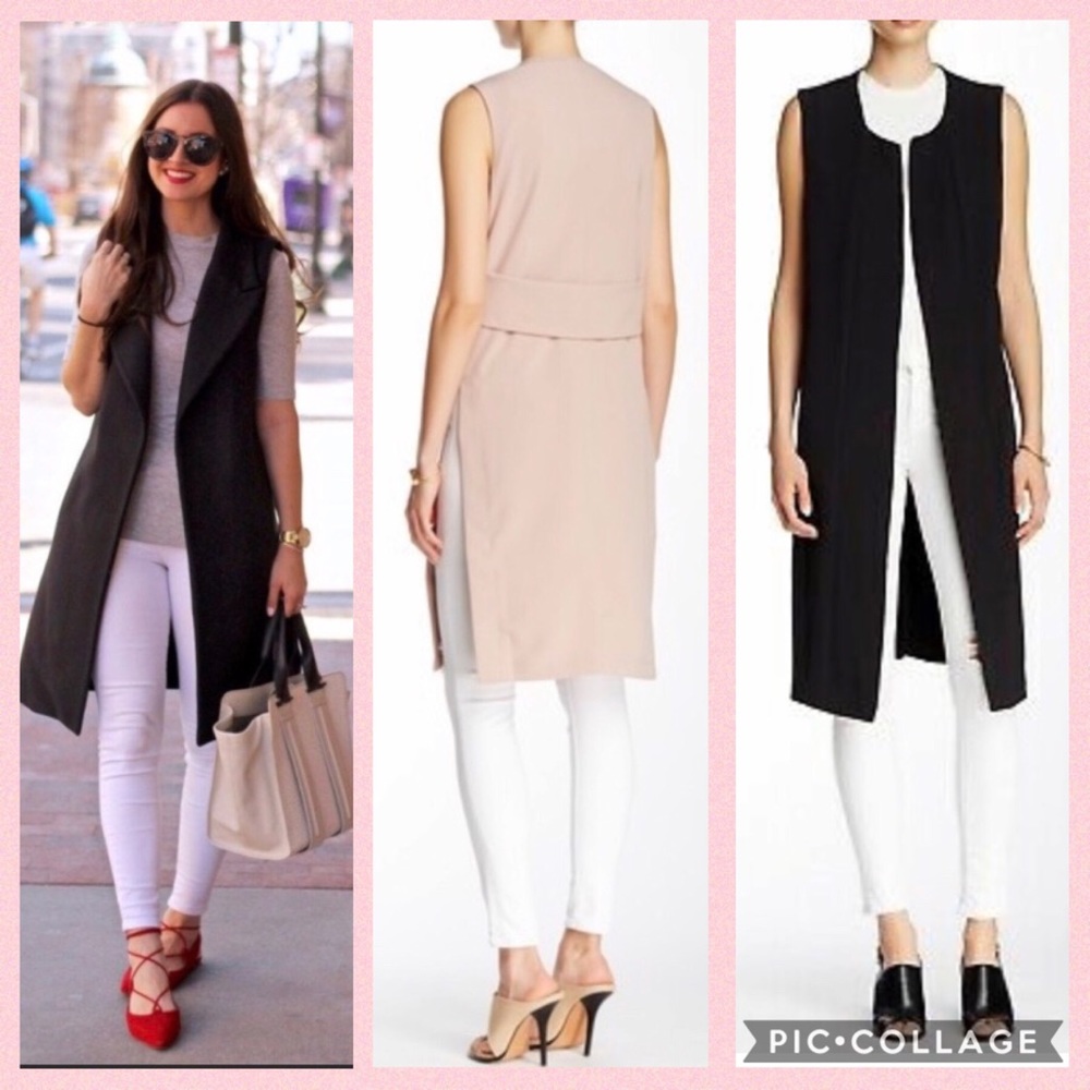 14 and Union long black sleeveless vest (bundle)